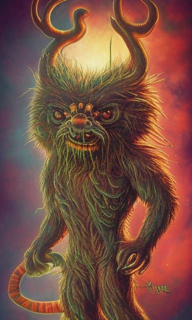 Pineal Gland Monster Dark Horror Concept Art