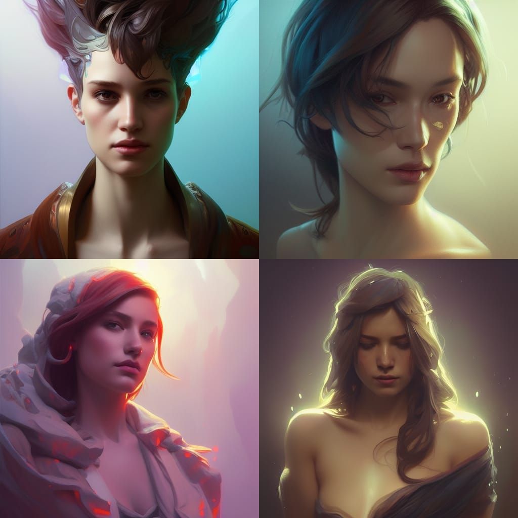 Detailed Portrait with Dynamic Lighting