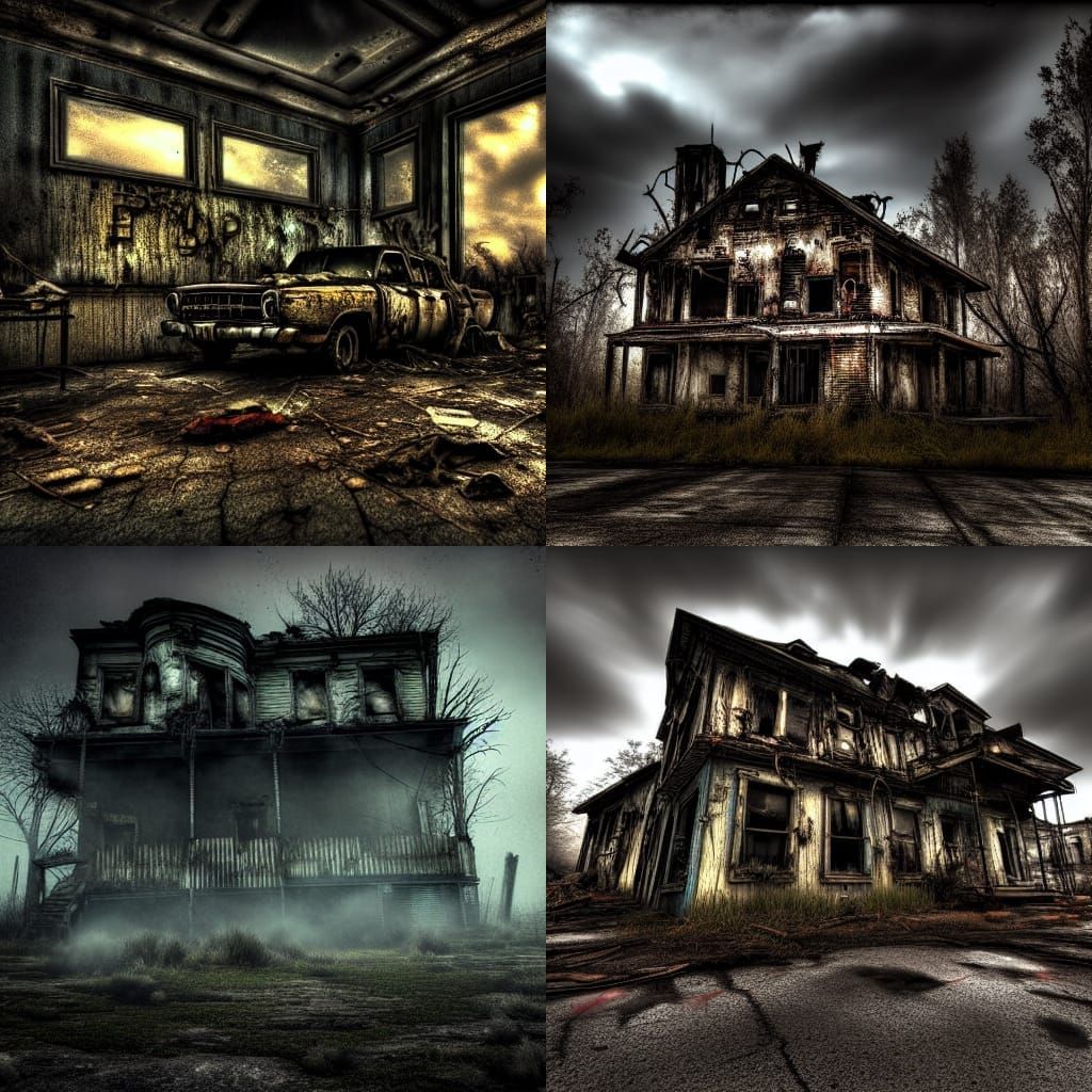 Post-Apocalyptic Horror in Photorealistic Style