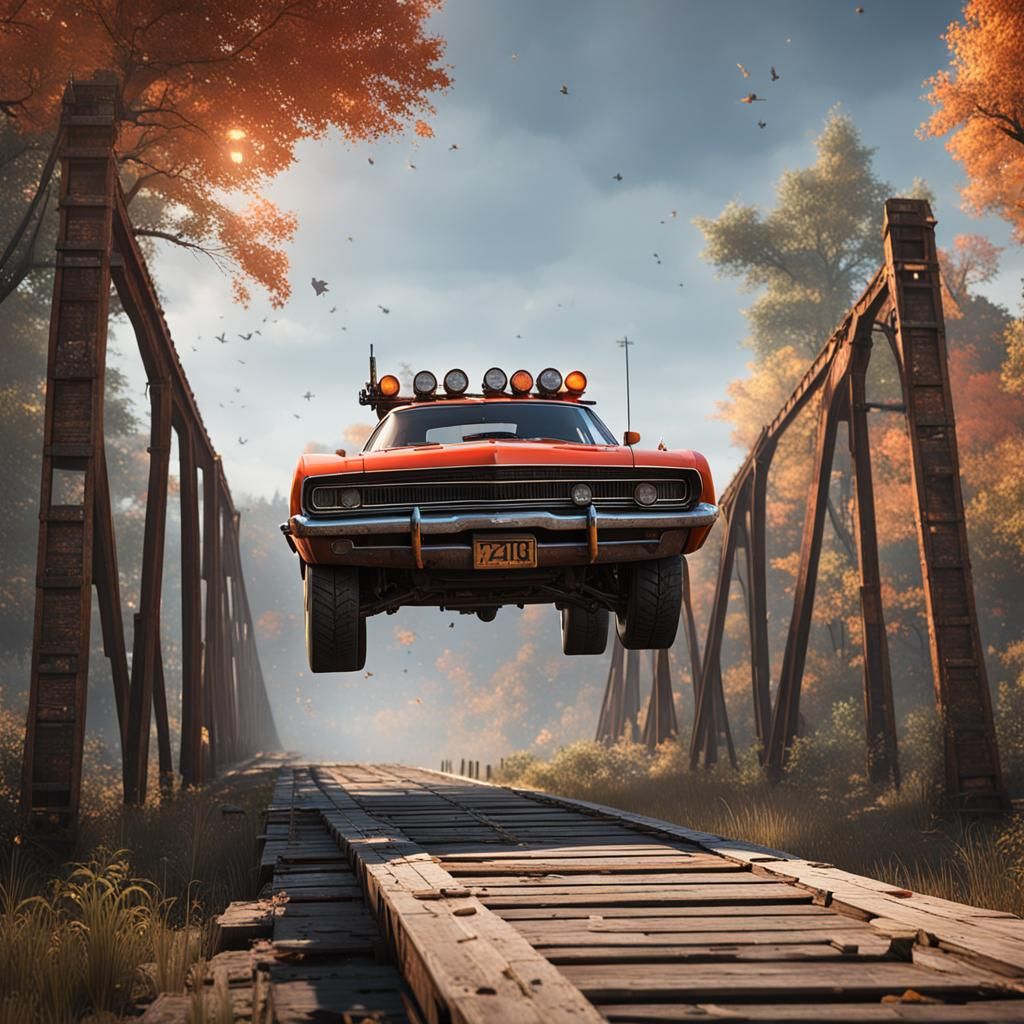 General Lee Jumps a Bridge: 3D Game Art