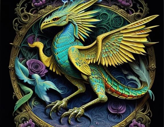 Medieval Ghost in Dreamlike, Art Nouveau-Inspired Scene