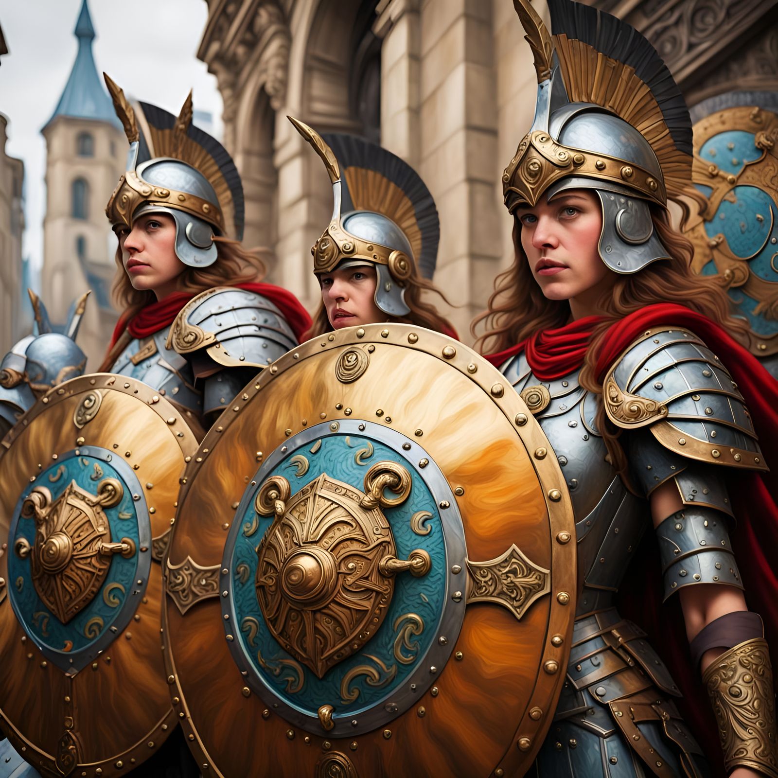 Valkyrie Shields in Hyperrealistic Neo-Impressionism