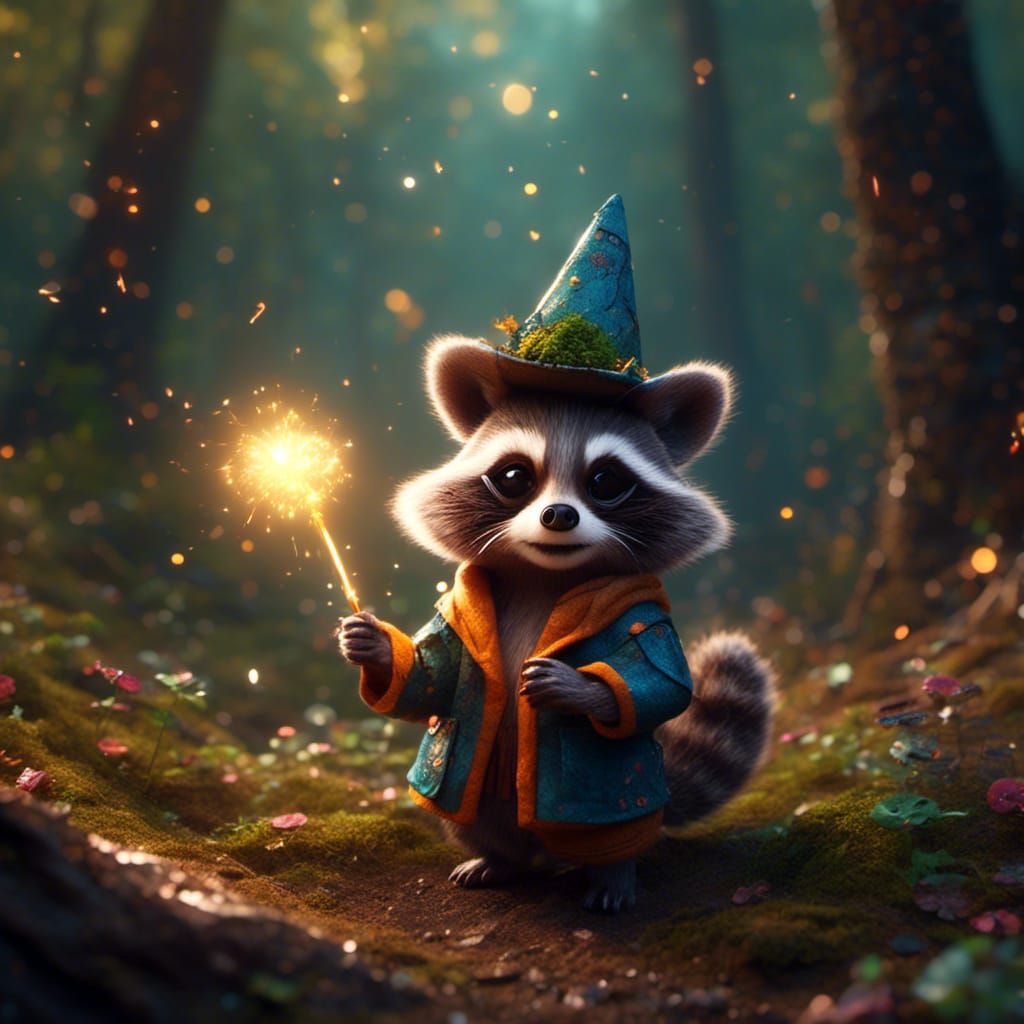 Raccoon Wizard