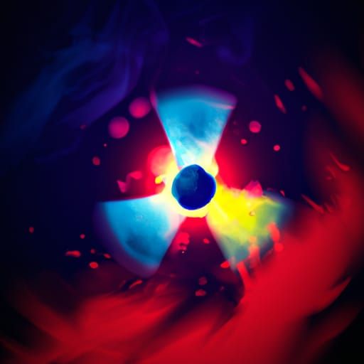 Radioactive Element in Astral Cosmic Illustration