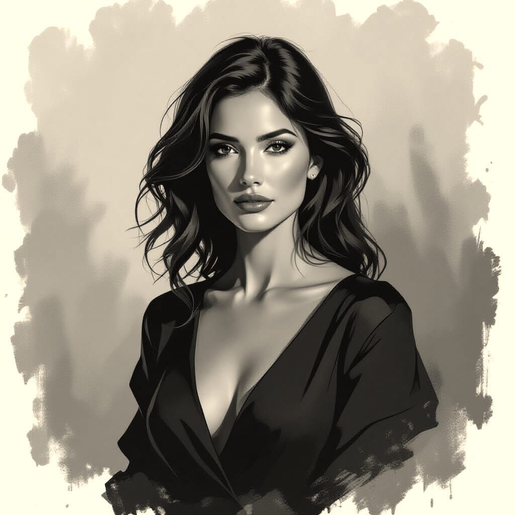 Elegant Portrait of a Strong Woman