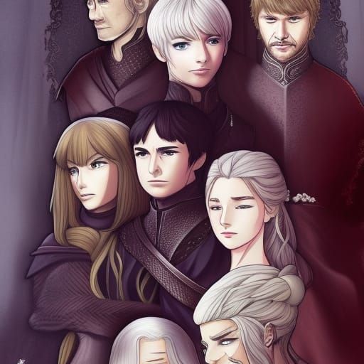 Game of Thrones in Anime Style