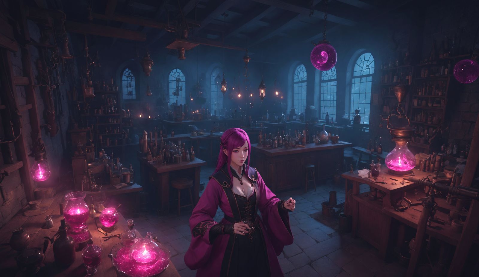 The Alchemist's Parlor - Brewing of the Magenta Devil