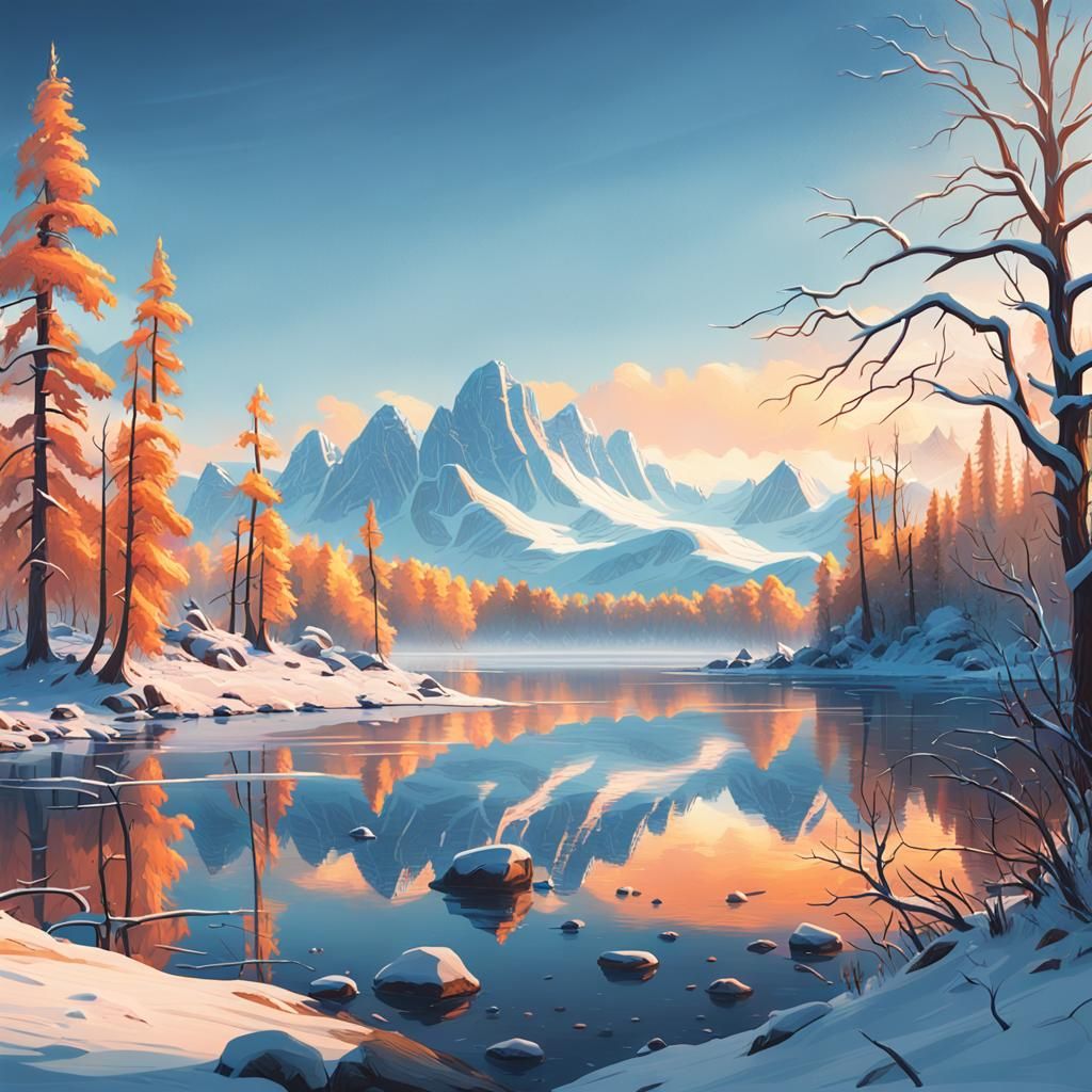 Winter Wonderland: A Digital Matte Painting