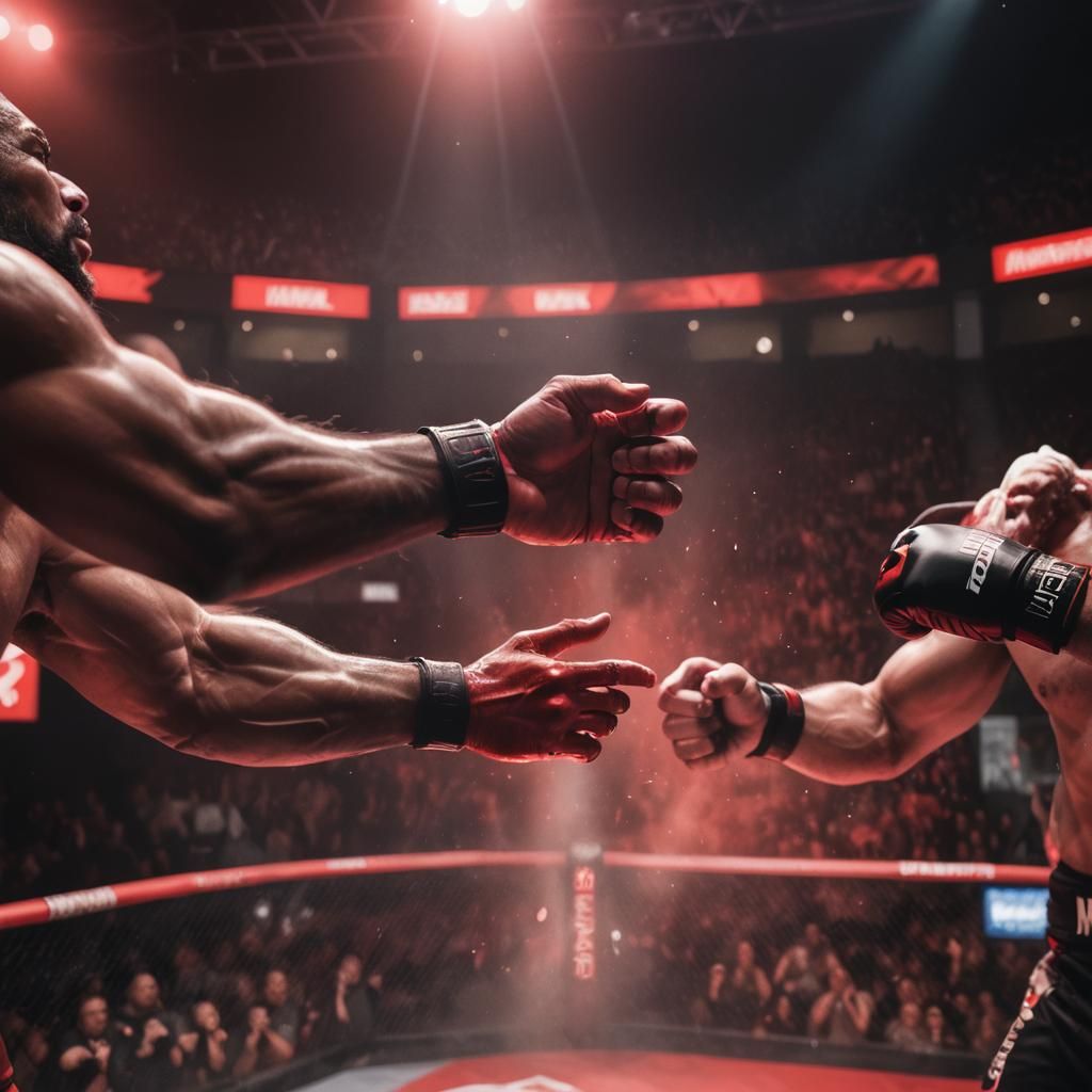 Ghostly Hand Reaches Out in MMA Fight