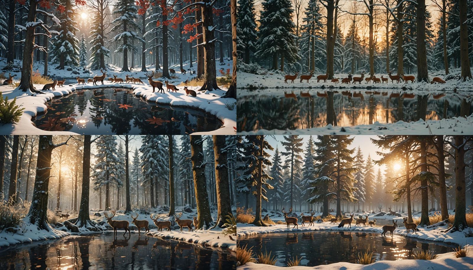 Winter Wonderland in English Forest Landscape