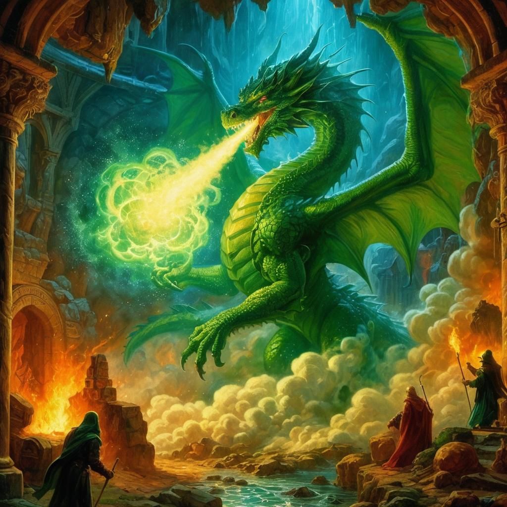 Green Dragon Lair: Classic Fantasy Art