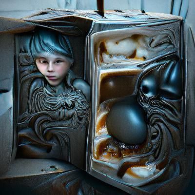 Disturbing Art Nouveau: Child in a Box