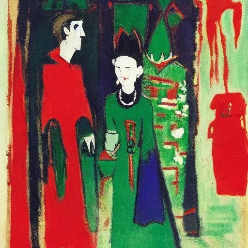 Vampire's Gift: Abstract Impressionist Portrait