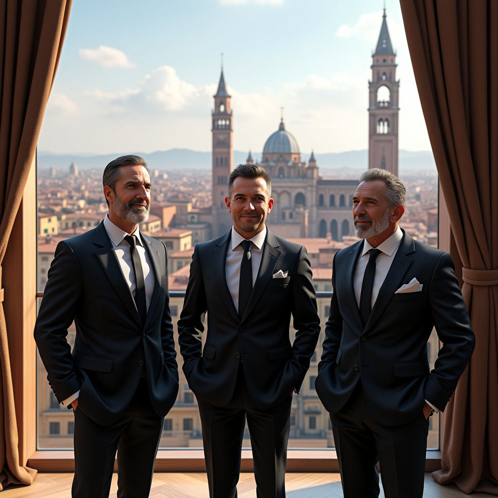 Sophisticated Investors in Bologna: A Photorealistic Vision