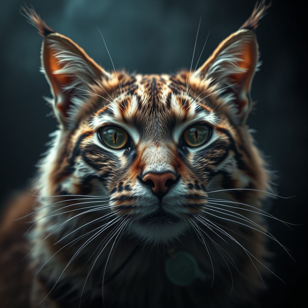 Majestic Feline in Cinematic Scene