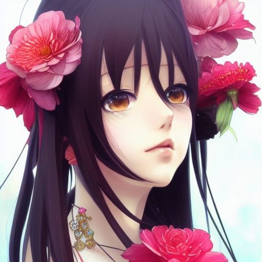 Anime Girl Portrait in Chobits Style