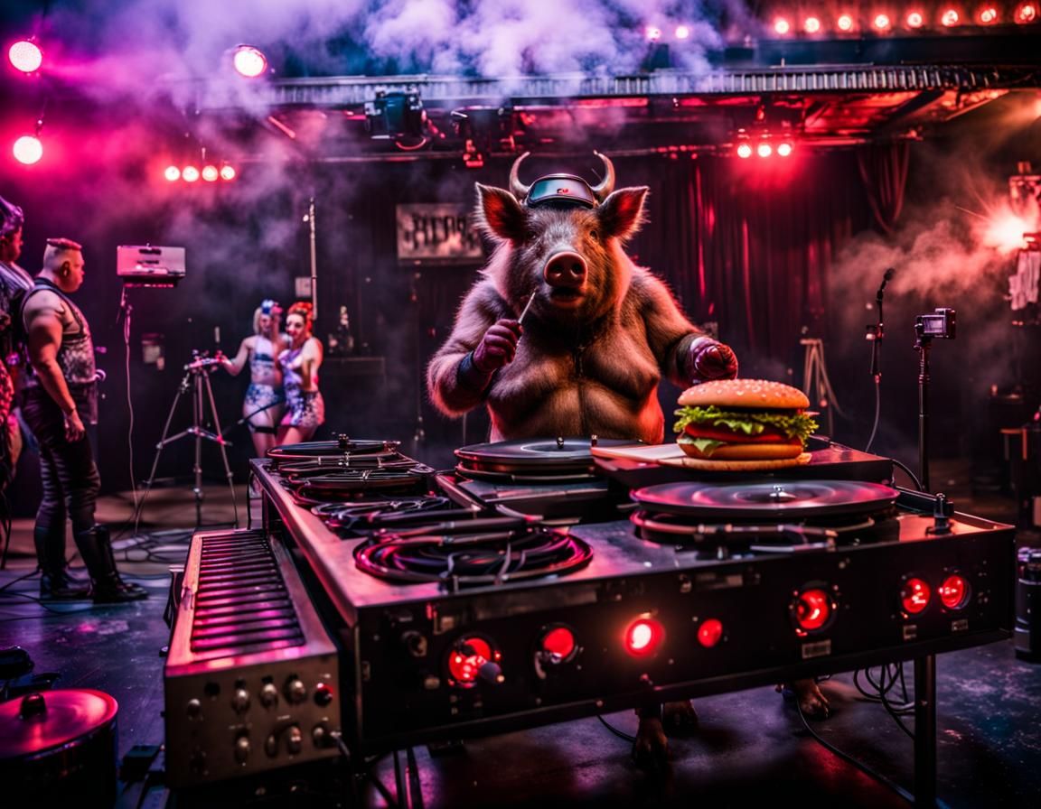 Post-Apocalyptic Boar DJ Burlesque Show