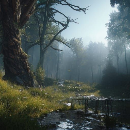 Epic 3D Game Environment in 8K Resolution