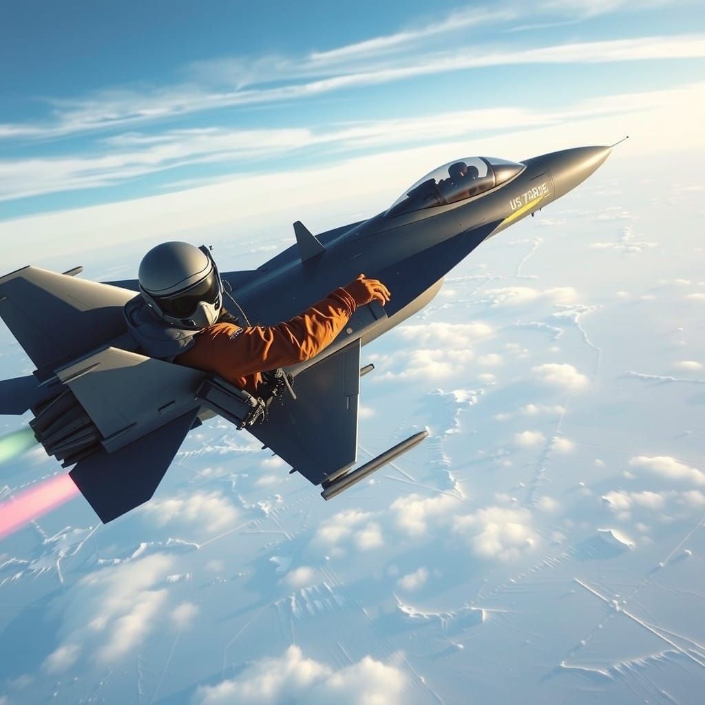 Air Force Pilot Soars through Icy Skies to -80 Degrees Celsi...