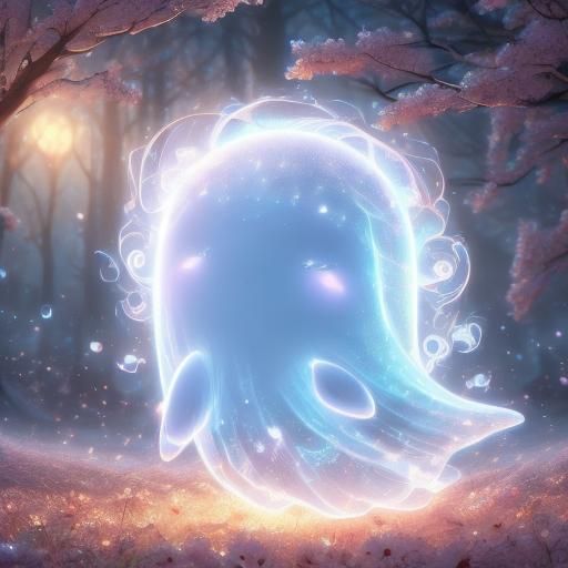 Ghostly Embrace in Anime-Inspired 3D Art