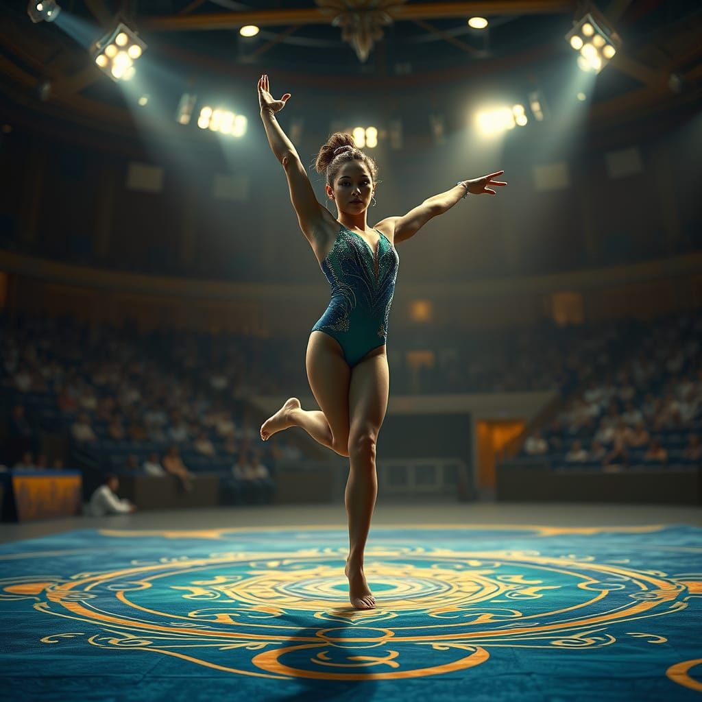 Dramatic Gymnast in Fantasy Arena