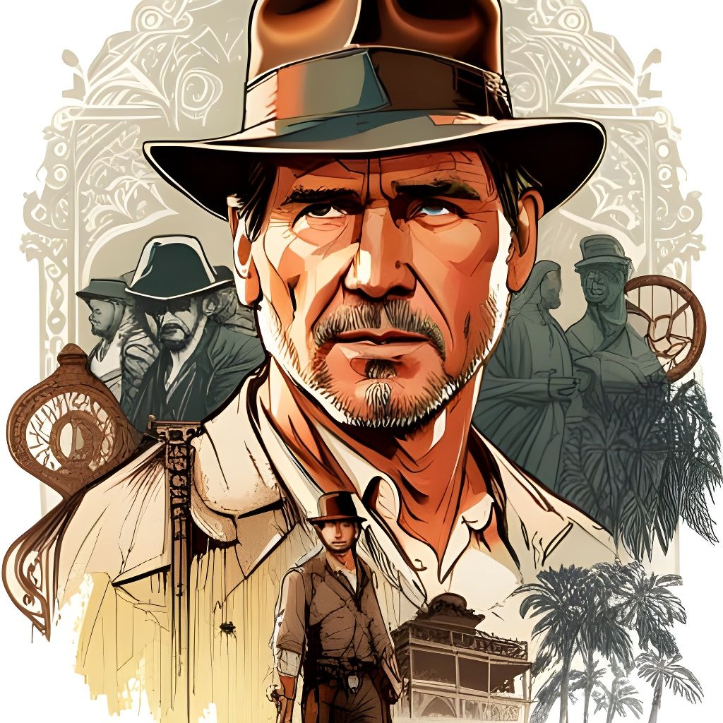 Indiana Jones: Harrison Ford Digital Painting