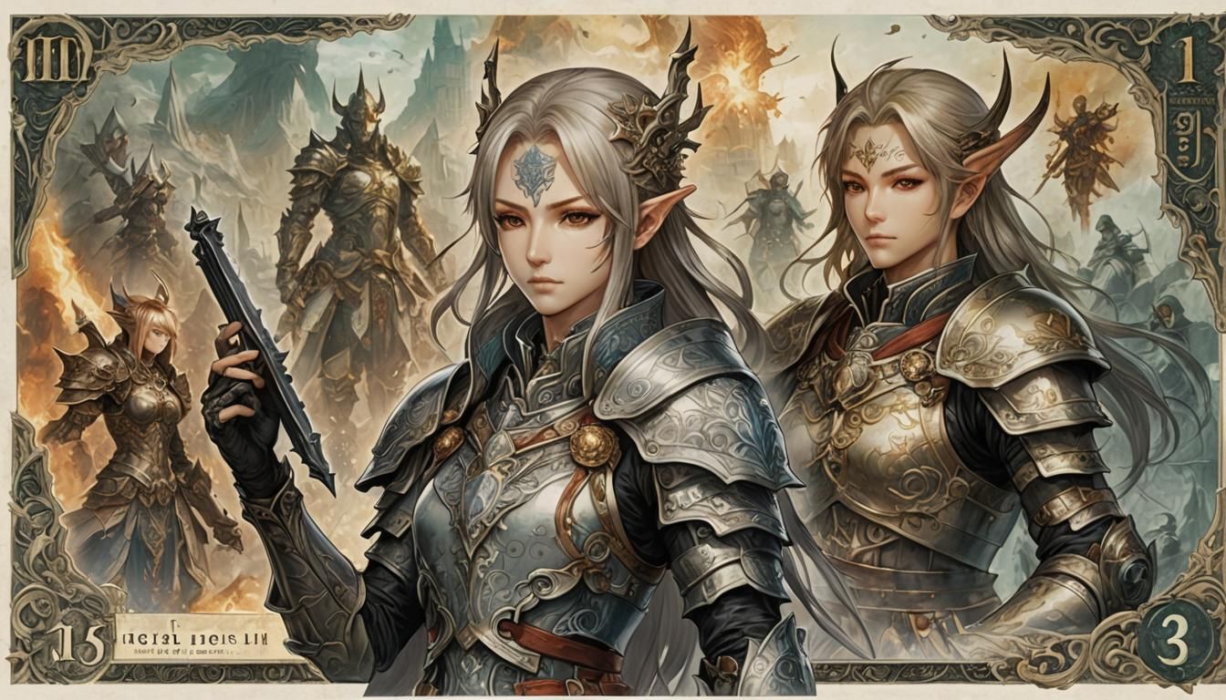 Lineage II Fantasy Banknote Art