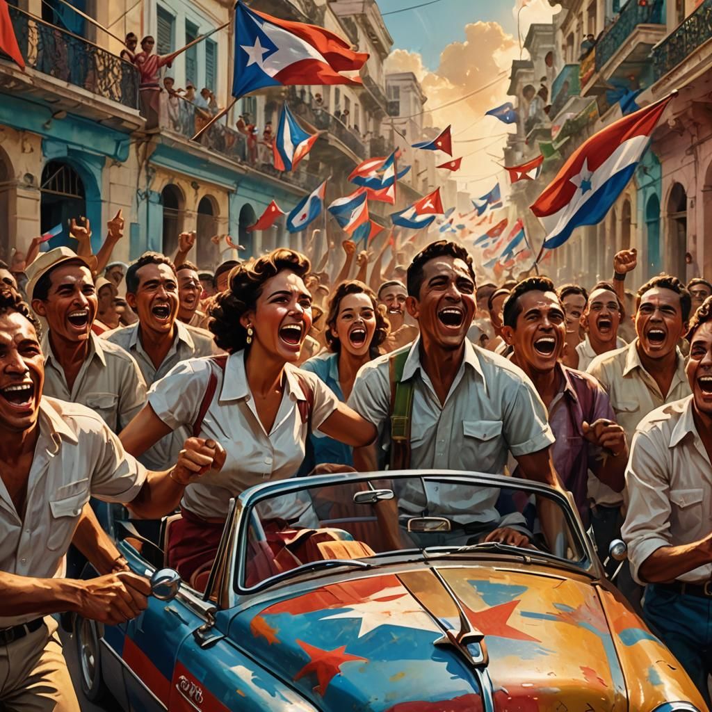 Joyous Havana Celebration in Vibrant Concept Art