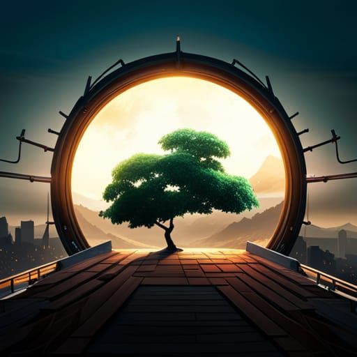 Majestic Crow Nest in Volumetric Lighting