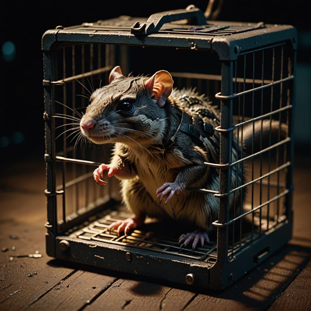 Mouse Trapped in a Cinematic Cage