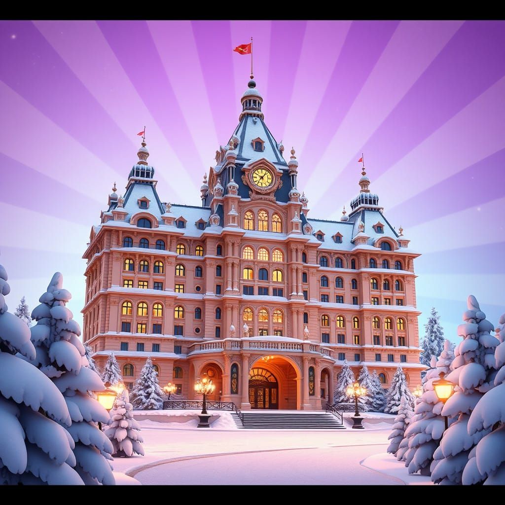 Grand Hotel Majestic in Winter Wonderland Style