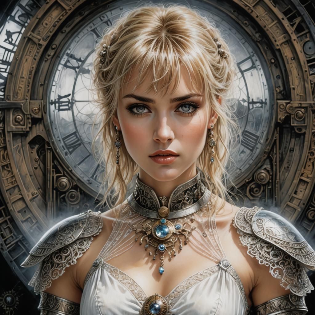 Time Traveller's Daughter: Luis Royo Inspired Portrait