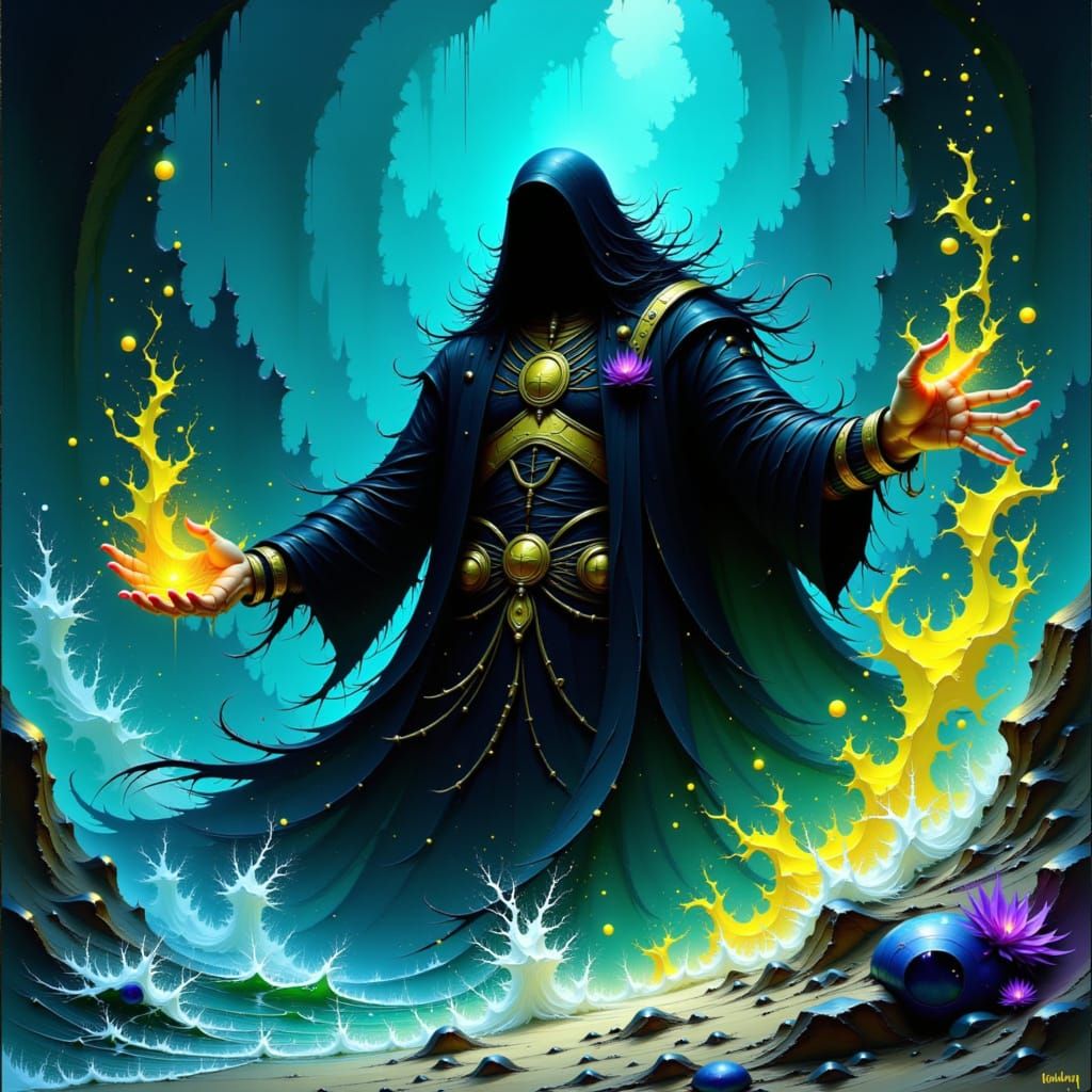 Kanaloa: God of the Underworld in Dark Fantasy Style