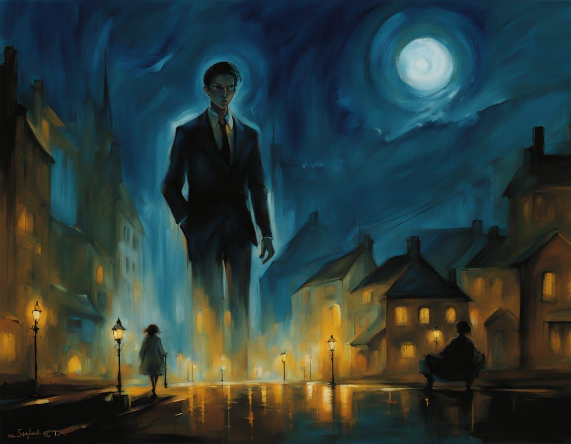 Gestural Ink Wash: Echoing Footsteps on Sunlit Streets