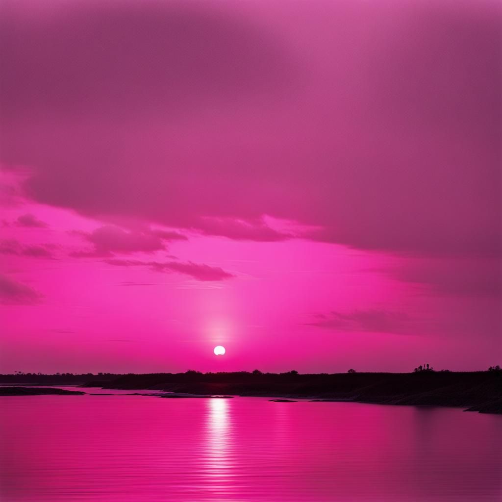 Serene Pink Sunset Image