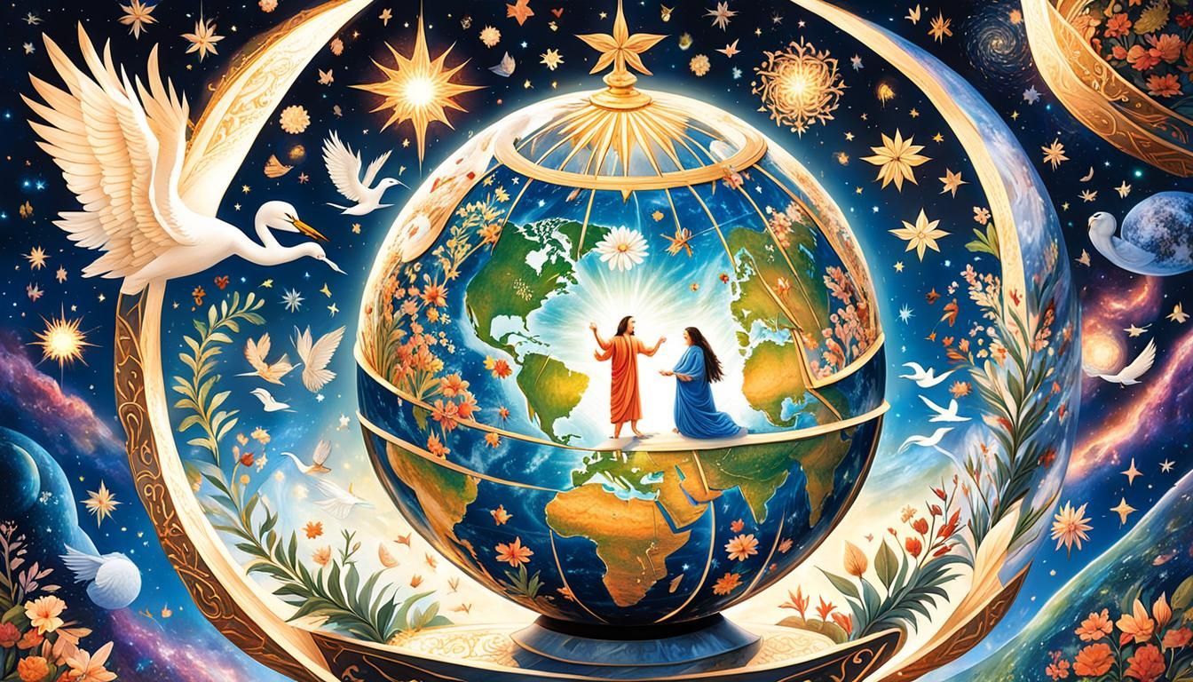 Glowing Globe of Universal Love in God's Hands