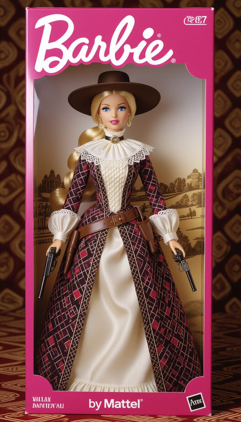 Belle Starr Barbie Doll in 1887 Outlaw Style