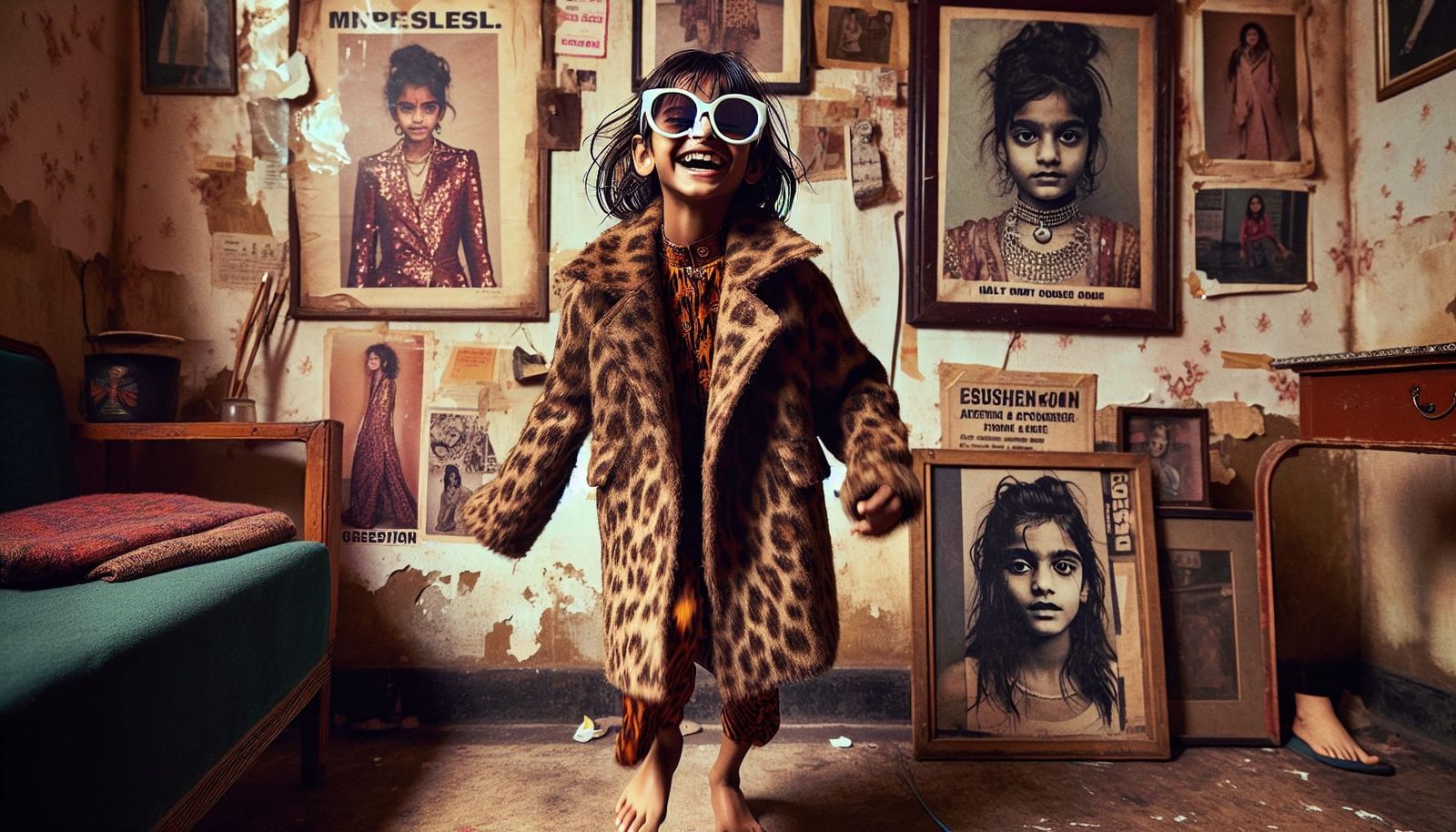 Grunge Goddess Unfettered in Whimsical Chaos