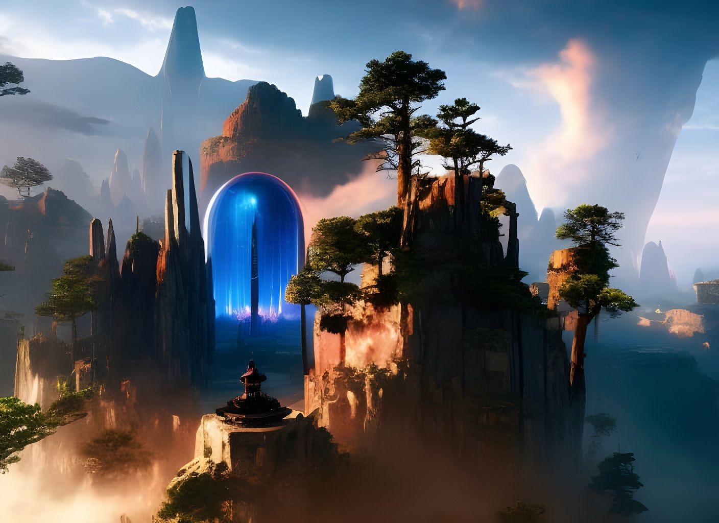 Eye of Horus in the Sky: Digital Concept Art