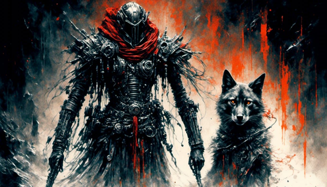 Deceptive Warfare in Sci-Fi Watercolor Style