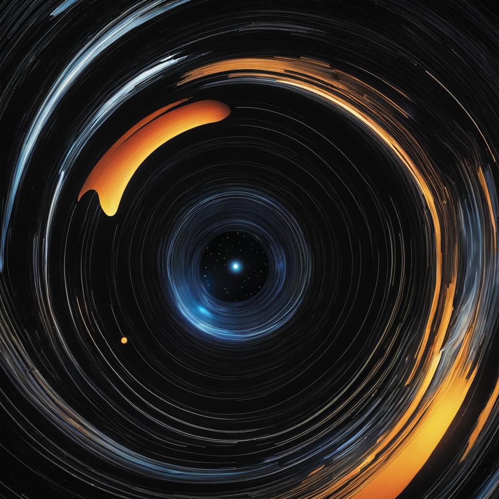 Childbirth in a Space Black Hole