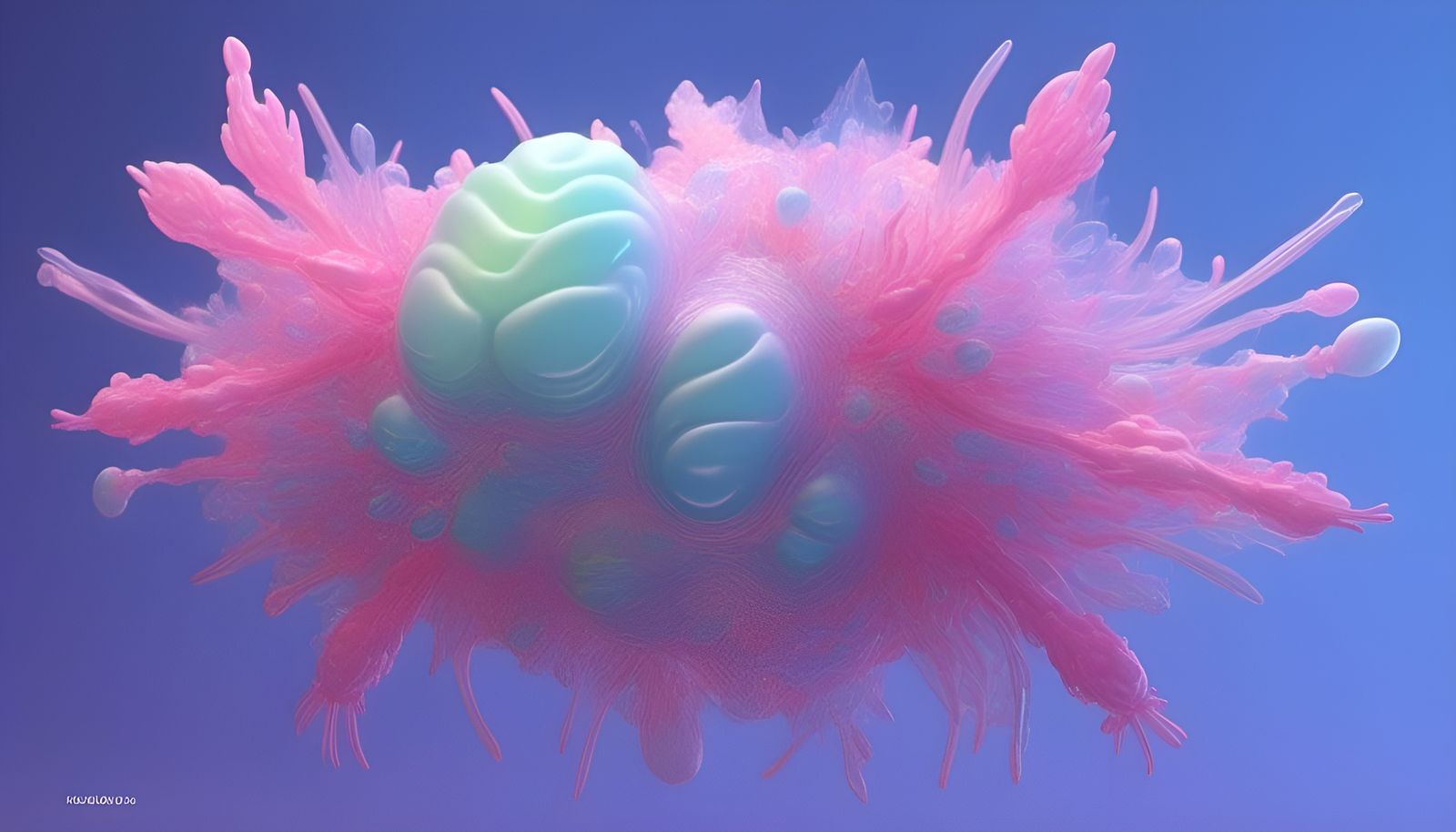 Ethereal Pastel 3D Fractal Space Design