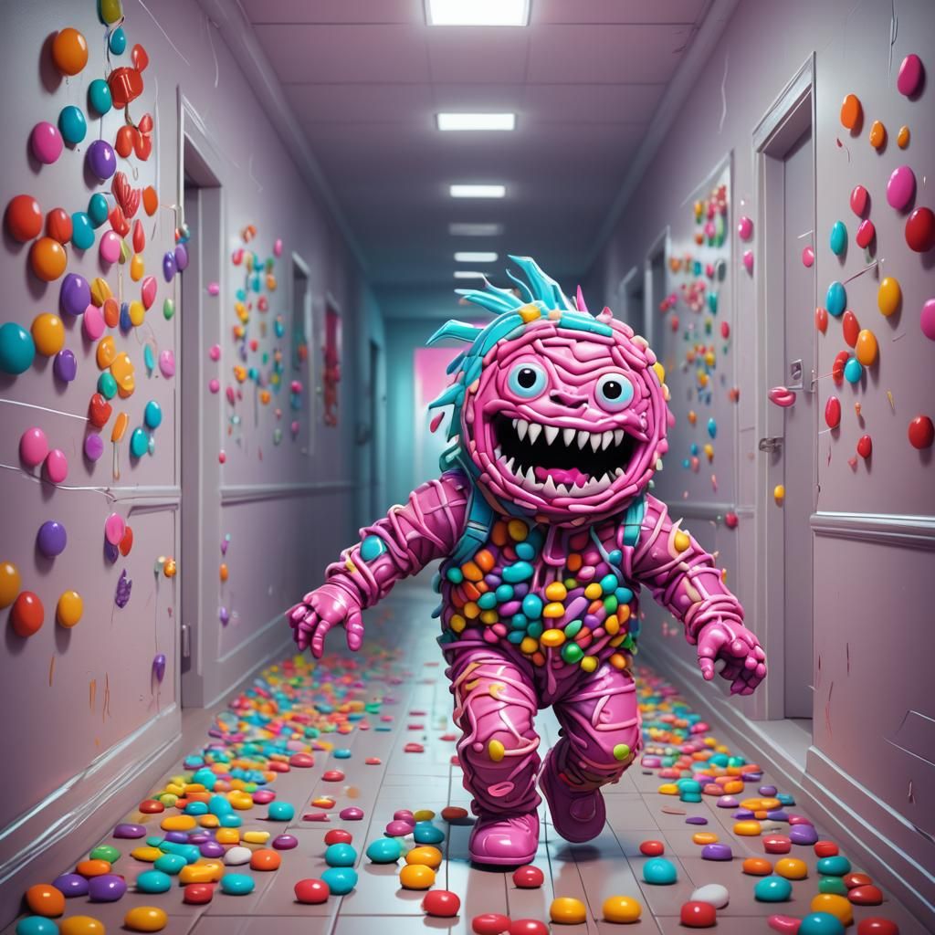 detailed_Digital_illustration_of_an adorable monster made of...