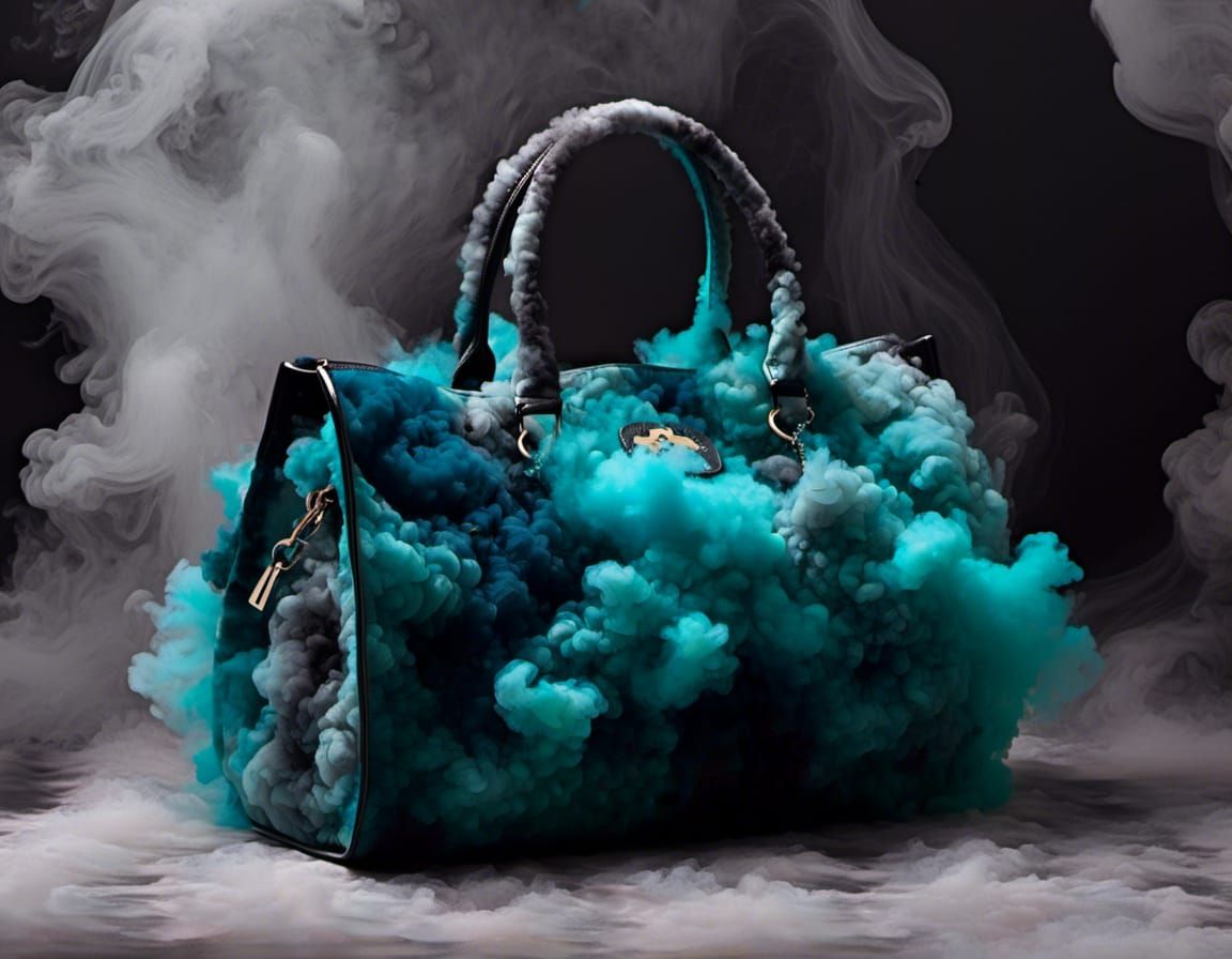 Designer Handbag Made from Colored Smoke