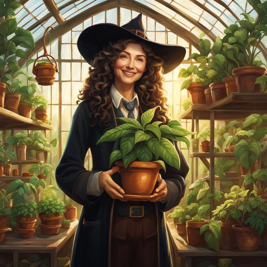 Warm and Welcoming Hogwarts Herbology Professor