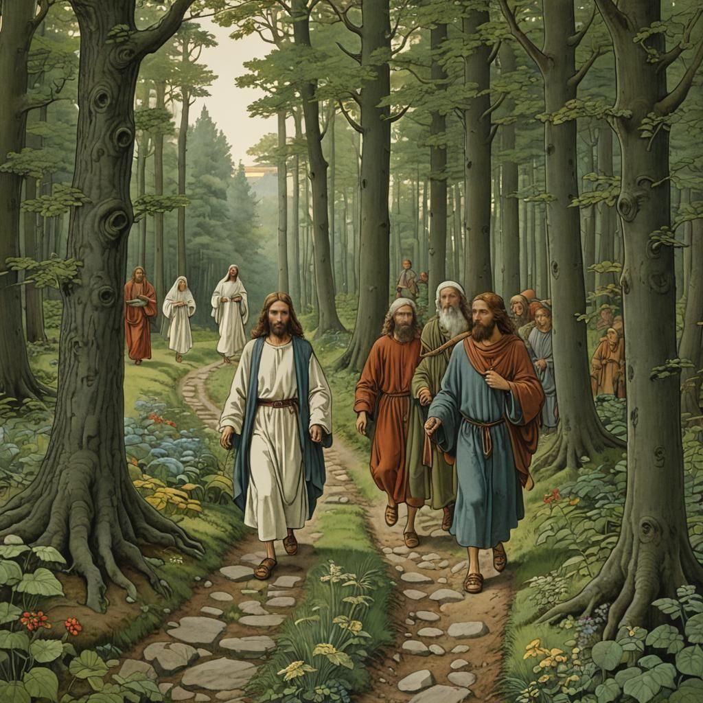 Mark 10:17 

'Now as He was going out on the road, one came ...