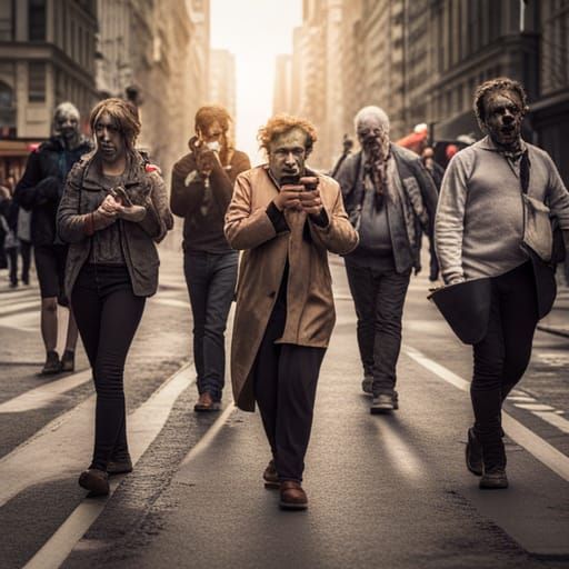 City Marchers and Phone Zombies: A Social Commentary