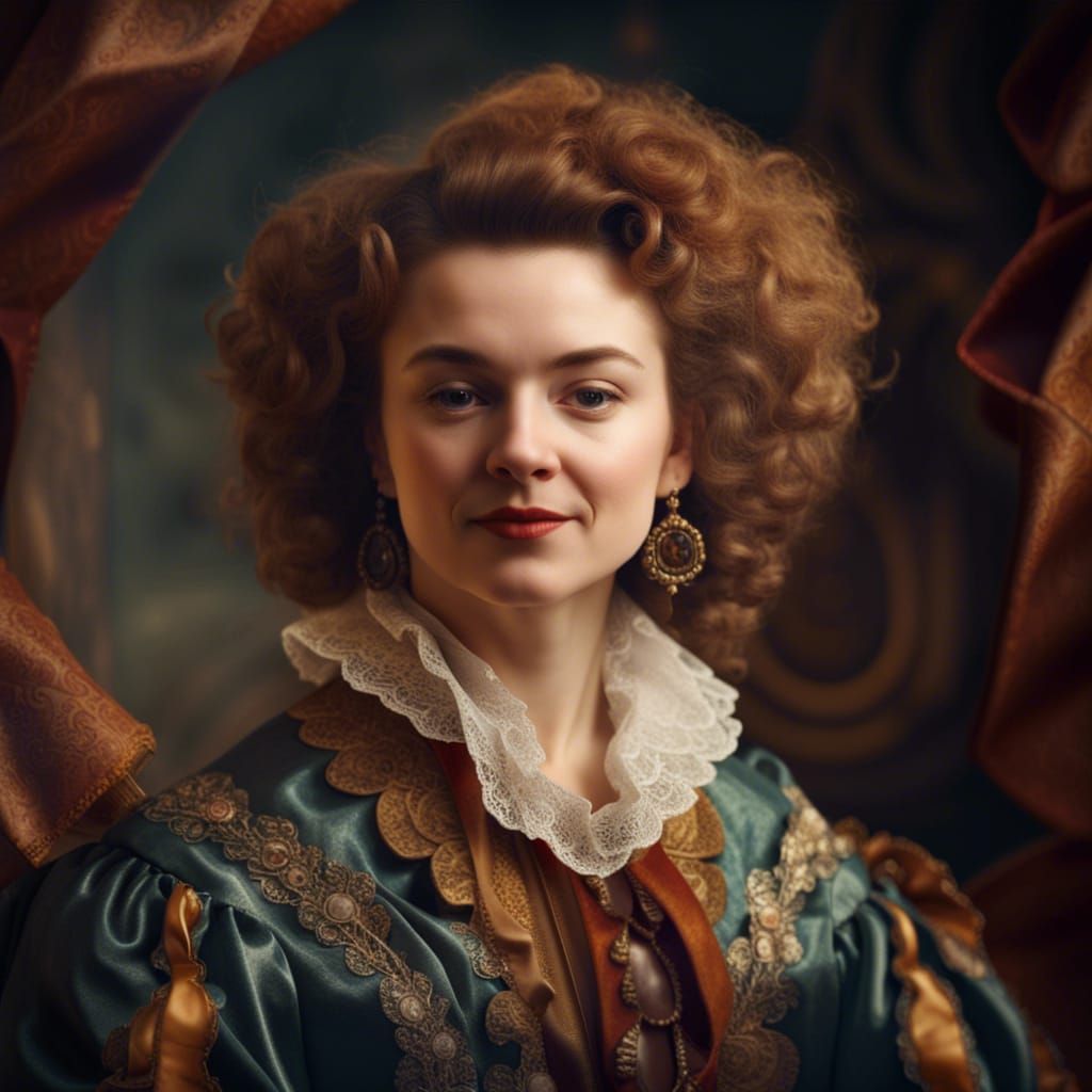 Mitsky Vintage Portrait in Baroque Style, 8K