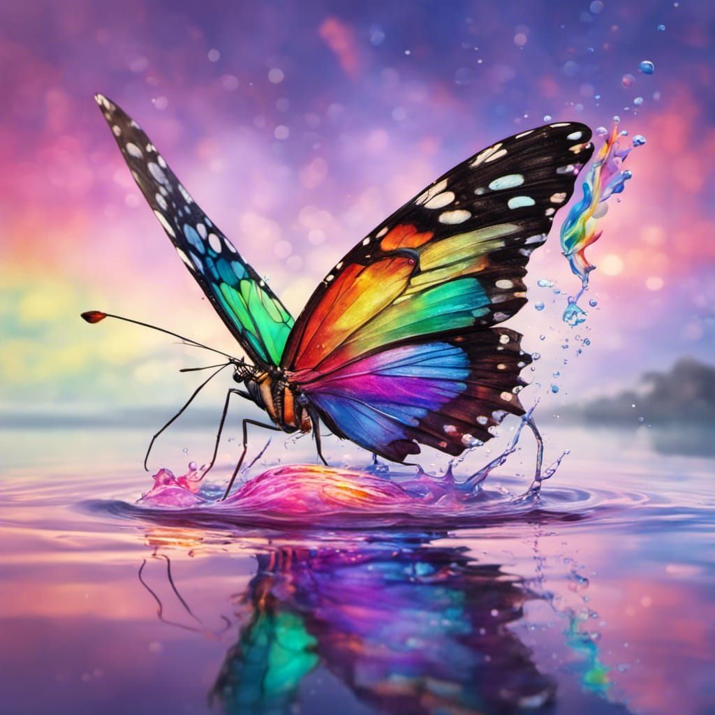 Rainbow butterfly
