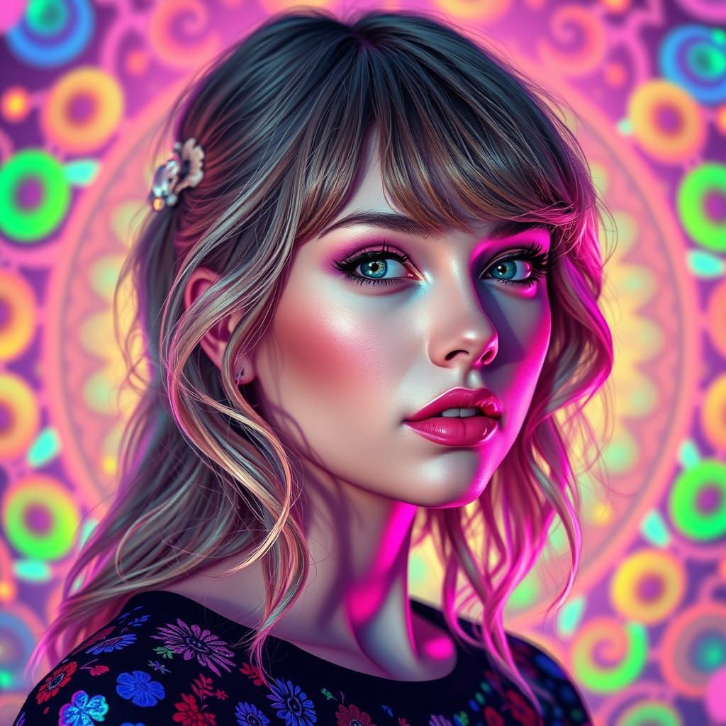 Taylor Swift in Vibrant Dreamscapes